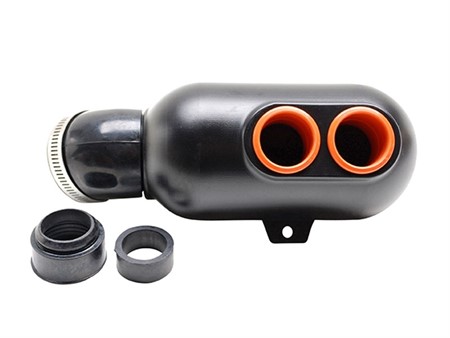 Airbox (Kart-Luftfilterbox) Anschluss Ø 35mm, schwarz / orange