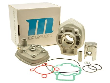 Kit cylindre MotoForce alu 50cc, moteur scooter Piaggio 50cc 2T LC (culasse 5 côtés à partir de 07.1997) Kit cylindre MotoForce alu 50cc, moteur scooter Piaggio 50cc 2T LC (culasse 5 côtés à partir de 07.1997)