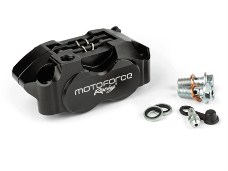 Bremssattel 4-Kolben MotoForce Racing schwarz Bremssattel 4-Kolben MotoForce Racing schwarz