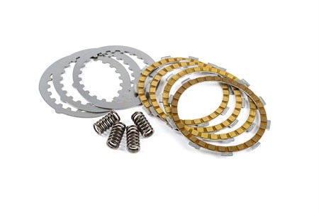 Disques/plaquettes d'embrayage Kevlar MOTORFORCE RACING, avec ressort renforcés, Minarelli AM6 Disques/plaquettes d'embrayage Kevlar MOTORFORCE RACING, avec ressort renforcés, Minarelli AM6