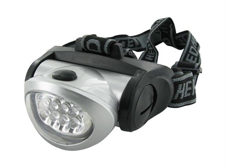 Stirnlampe/Kopflampe Motoforce, 19 LEDs