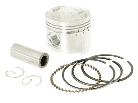 Piston complet moteur GY6 (QMB139 / QMA139), 39mm 50cc, complet.