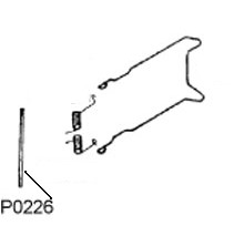 Axe de porte bagage 6x175mm, vélomoteurs Pony Axe de porte bagage 6x175mm, vélomoteurs Pony