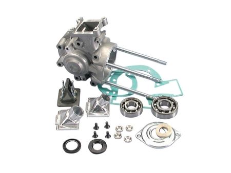 Carter moteur Polini complet, sans support moteur, Peugeot 103-104-105-GL10 Carter moteur Polini complet, sans support moteur, Peugeot 103-104-105-GL10