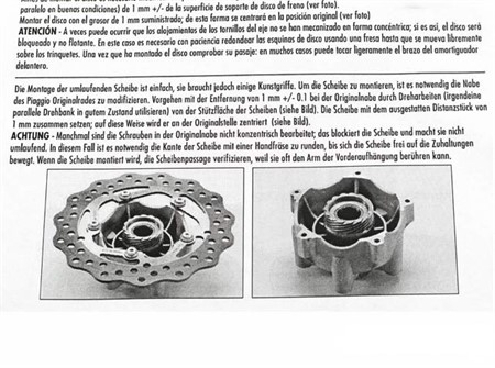 Disque de frein POLINI Evolution, Piaggio Zip SP (monobras)