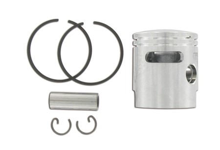 Piston complet Polini cote supérieur 43,4mm axe 10, vélomoteurs Piaggio Ciao