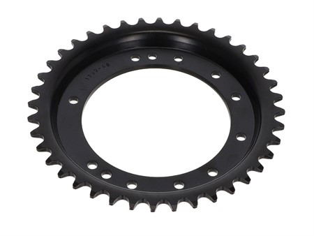 Couronne déportée 40 dents 4/5/6 trous, intérieur Ø 98mm, noire Couronne déportée 40 dents 4/5/6 trous, intérieur Ø 98mm, noire
