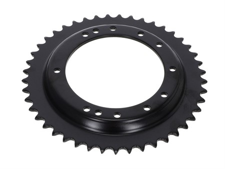 Couronne déportée 48 dents 4-5-6 trous, intérieur Ø 98mm, zinguée