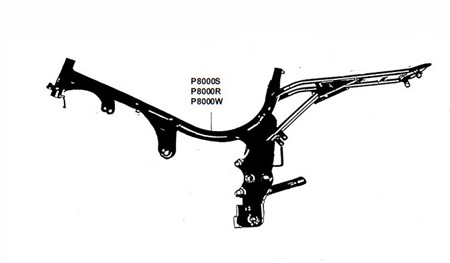 Chassis/Cadre PONY Cross 521, NOIR