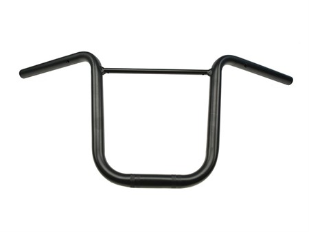 Guidon noir modèle haut, fixation par pontets, universel vélomoteurs