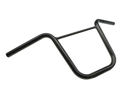 Guidon noir modèle haut, fixation par pontets, universel vélomoteurs