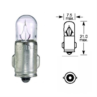 Ampoule à cliper 12V/2W (éclairage de compteur)
