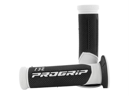 Poignées de guidon ProGrip 732, noir - blanc Poignées de guidon ProGrip 732, noir - blanc