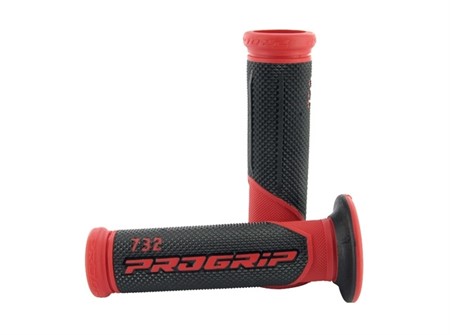 Poignées de guidon ProGrip 732, noir - rouge Poignées de guidon ProGrip 732, noir - rouge