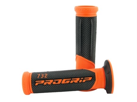 Poignées de guidon ProGrip 732, noir- orange