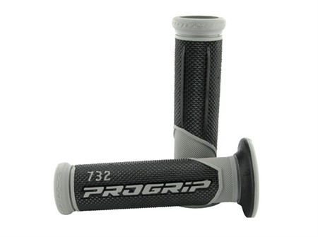 Poignées de guidon ProGrip 732, noir- gris Poignées de guidon ProGrip 732, noir- gris