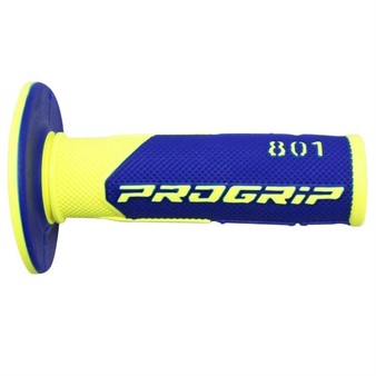Poignées ProGrip 801, jaune - bleu fluo