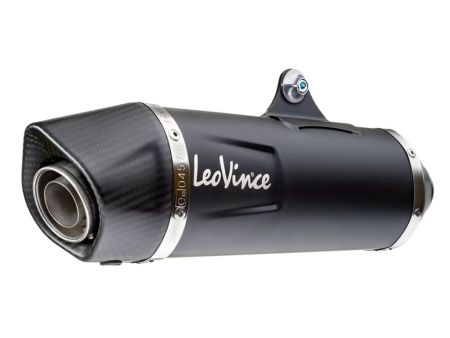 Auspuff Leovince NERO Inox Black, Vespa GTS 300 2017/20, Euro4, CH - Full System - Endcap Carbon