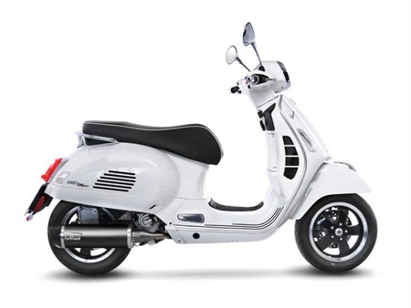 Echapement Leovince NERO Inox Black, Vespa GTS 300 2017/20, Euro4, CH - Full System - Endcap Carbon