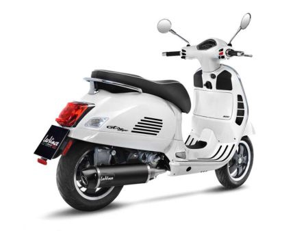 Auspuff Leovince NERO Inox Black, Vespa GTS 300 2017/20, Euro4, CH - Full System - Endcap Carbon