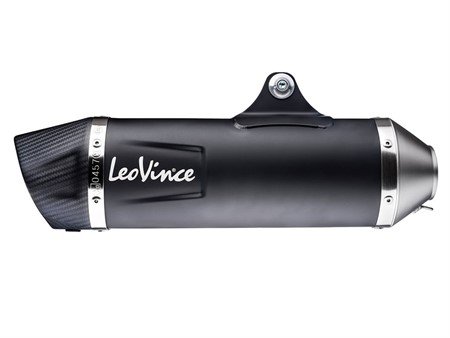 Auspuff Leovince NERO Inox Black, Vespa GTS 300 ab 2021, Euro5, CH - Full System - Endcap Carbon