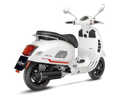 Auspuff Leovince NERO Inox Black, Vespa GTS 300 ab 2021, Euro5, CH - Full System - Endcap Carbon