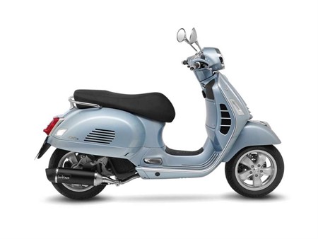 Auspuff Leovince NERO Inox Black, Vespa GTS 125 ab 2021, Euro5, CH - Slip-On - Endcap Carbon