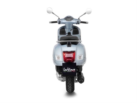 Auspuff Leovince NERO Inox Black, Vespa GTS 125 ab 2021, Euro5, CH - Slip-On - Endcap Carbon