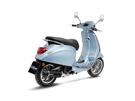 Auspuff Leovince NERO Inox Black, Vespa Primavera 125, Euro5, CH - Full System - Endcap Carbon