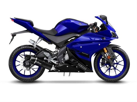 Pot déchappement Yamaha MT-125 / YZF-R125 LV ONE EVO Carbon CH+KAT - Full System - Endcap Carbon