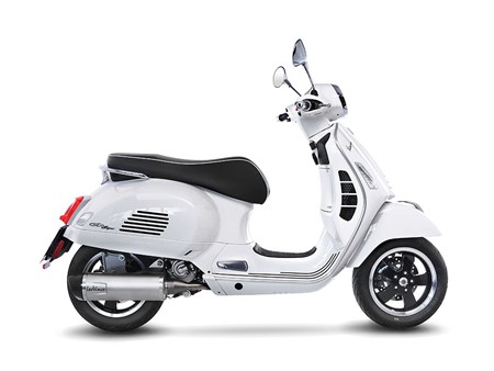 Auspuff Leovince One Evo Inox, Vespa GTS 300 2019/20, Euro4, CH - Slip-On - Endcap Carbon