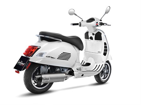 Auspuff Leovince One Evo Inox, Vespa GTS 300 2017/20, Euro4, CH - Full System - Endcap Carbon