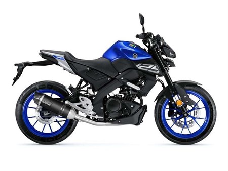 Auspuffanlage Yamaha MT-125 / YZF-R125 LV ONE EVO Inox Black CH+KAT - Full System - Endcap Carbon