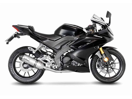 Auspuffanlage Yamaha MT-125 / YZF-R125 LV ONE EVO Inox CH+KAT - Full System - Endcap Carbon