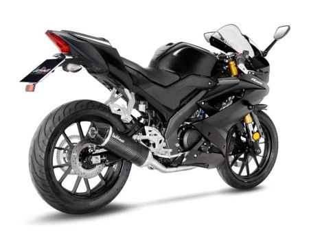 Auspuffanlage Yamaha MT-125 / YZF-R125 LV ONE EVO Carbon CH+KAT - Full System - Endcap Carbon