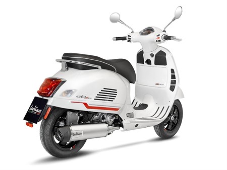 Echapement Leovince One Evo Inox, Vespa GTS 300 >2021, Euro5, CH - Full System - Endcap Carbon