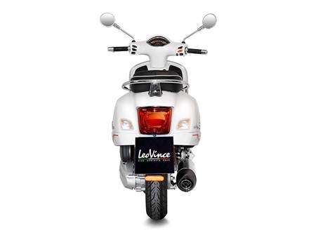 Echapement Leovince One Evo Inox, Vespa GTS 300 >2021, Euro5, CH - Full System - Endcap Carbon