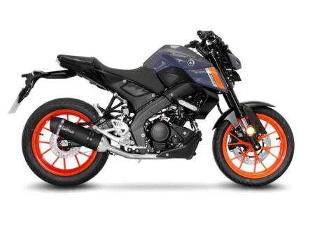 Auspuffanlage Yamaha MT-125 / YZF-R125 LV ONE EVO Inox Black CH+KAT Euro5 - Full System - Endcap Carbon