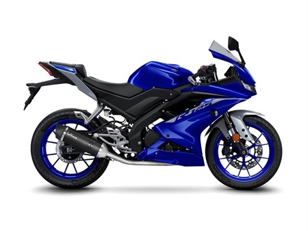 Pot déchappement Yamaha MT-125 / YZF-R125 LV ONE EVO Carbon CH+KAT Euro5 - Full System - Endcap Carbon