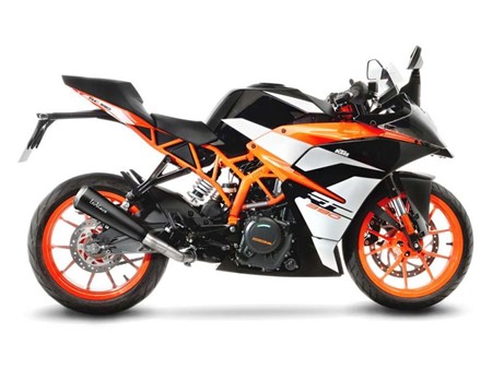 Echappement KTM DUKE/RC 125/390 GP ONE Inox noir CH - Slip-On