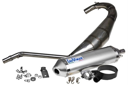 Auspuffanlage Leovince X-FIGHT, Yamaha TZR50 / MBK X-Power 50, Titan Auspuffanlage Leovince X-FIGHT, Yamaha TZR50 / MBK X-Power 50, Titan