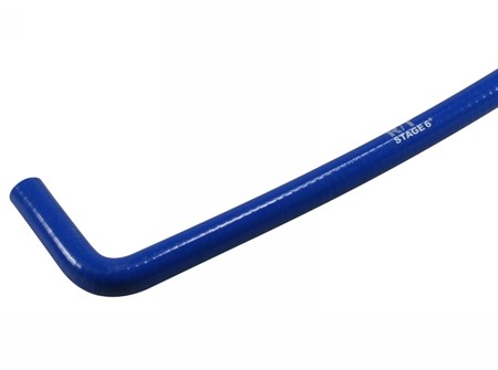 Durites de radiateur STAGE6, 1500mm, 1 x 90 degrés, BLEU