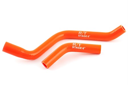 Durite silicone STAGE6 R/T, refroidissement moteur, DERBI Euro3, ORANGE