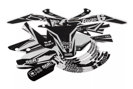 Dekorkit Verkleidung Stage6 Honda HM 50 weiß