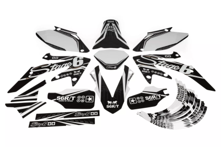 Dekorkit Verkleidung Stage6 Honda HM 50 weiß