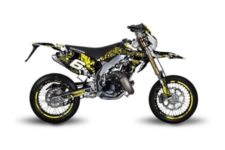 Dekorkit Verkleidung Stage6 Honda HM 50 gelb - schwarz Dekorkit Verkleidung Stage6 Honda HM 50 gelb - schwarz
