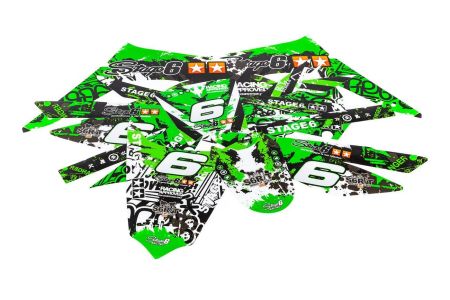 Dekorkit Verkleidung Stage6 Derbi X-Treme/ X-Race grün - schwarz