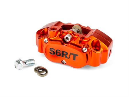 Etrier de frein Stage6 R/T MK2, 4 pistons radial, taillé CNC, orange