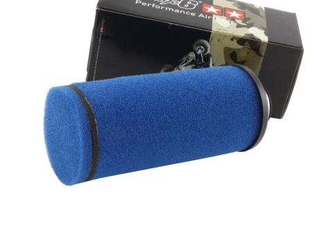Racingluftfilter Stage6 lang (ca. 20cm) 35mm Anschluss, Blau Racingluftfilter Stage6 lang (ca. 20cm) 35mm Anschluss, Blau