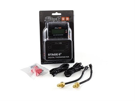 Compteur/Indicateur de température Stage6 MKII Mini, digital (0-120°), noir